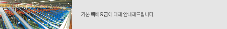 기본 택배요금에 대해 안내해드립니다.