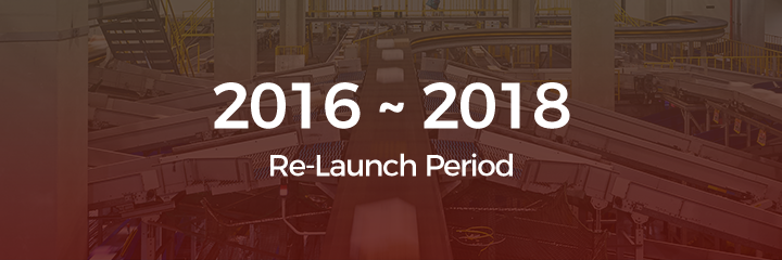 2016 ~ 2018 Re-Launch Period