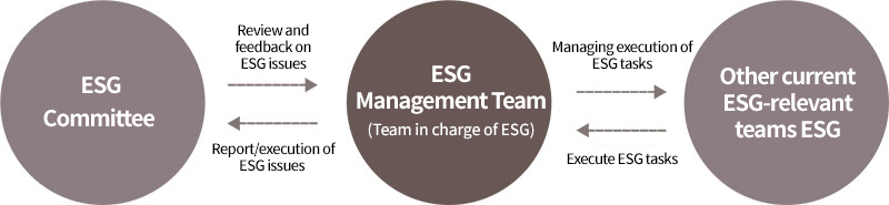 Organizational system for promotion of ESG